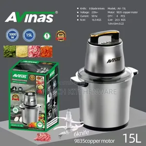 Avinas France Kitchen Electric Meat Grinder/Yam Pounder
