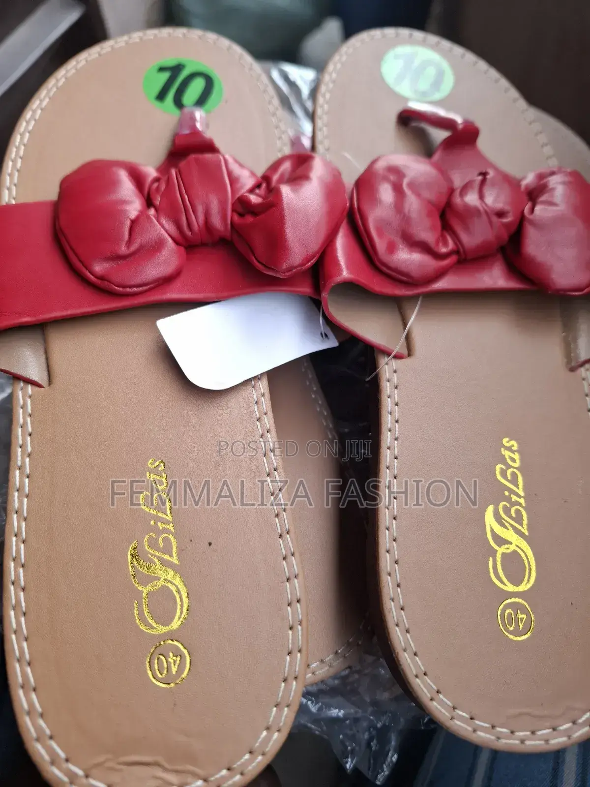 Ladies Bow Slippers