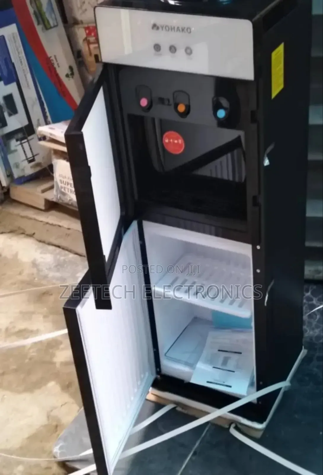 Yohako Water Dispenser With an Inbuilt Refrigerator.