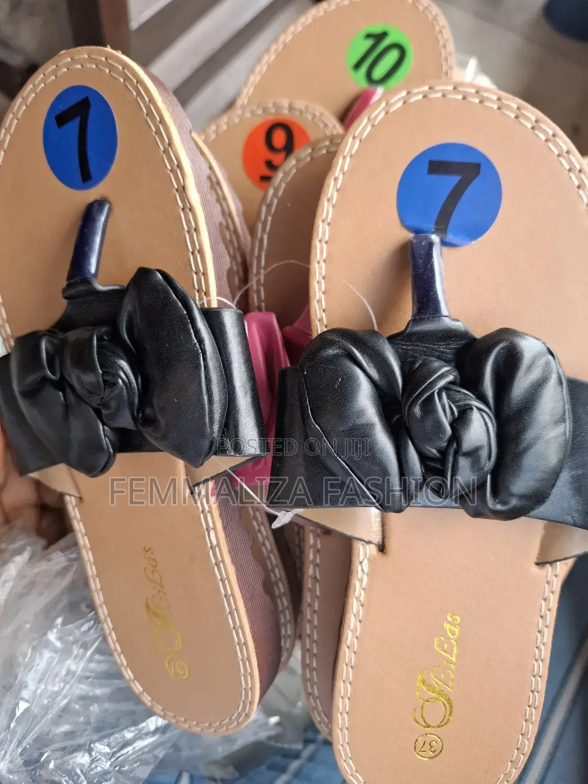 Ladies Bow Slippers