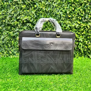 Mont Blanc Executive Leather Laptop Briefcase