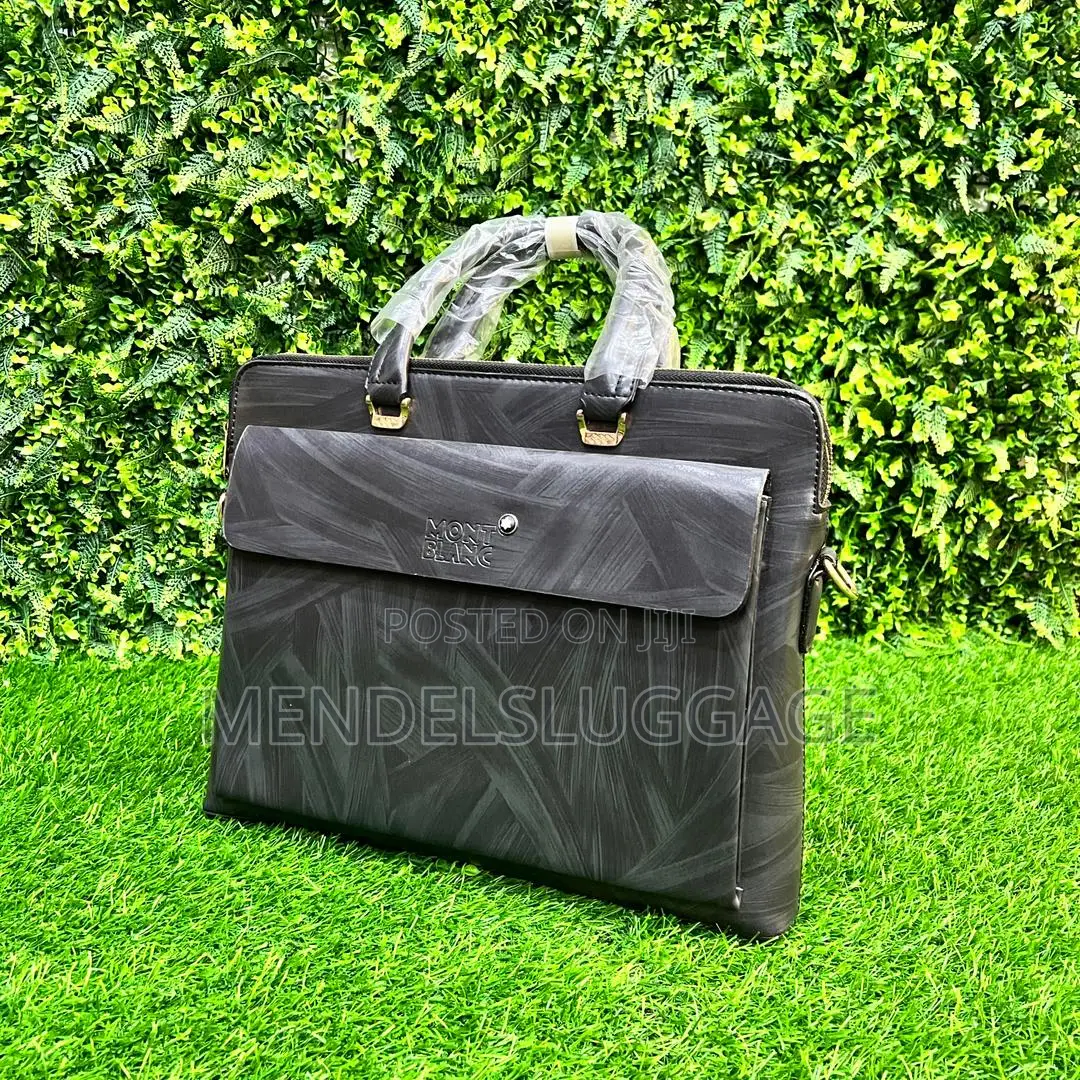 Mont Blanc Executive Leather Laptop Briefcase