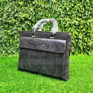 Mont Blanc Executive Leather Laptop Briefcase