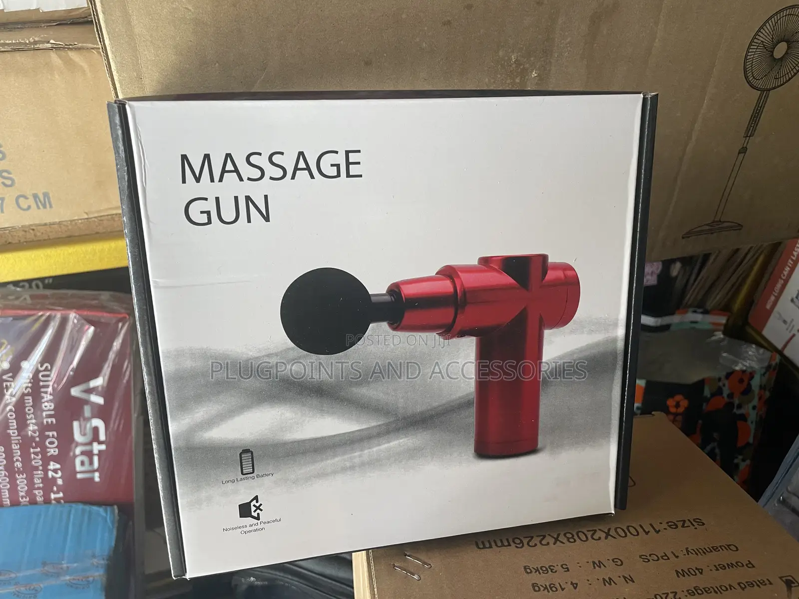 Massage Gun With Inbuilt Battery-Rechargeable