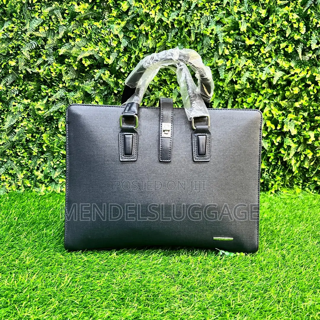 Classic Black Mont Blanc Office Briefcase for Work Business