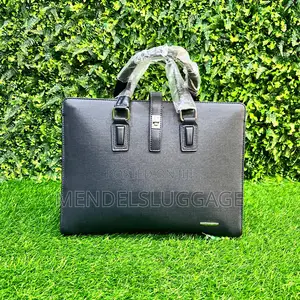 Classic Black Mont Blanc Office Briefcase for Work Business