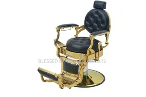 Gold Chrome Barber Chair
