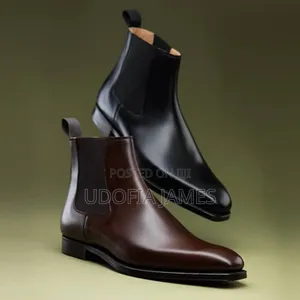 Black and Coffee Brown Chelsea Boots