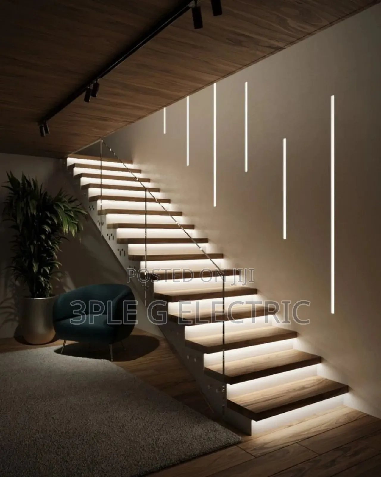 Aluminium Staircase and Wall Profile Light