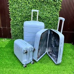3-Piece Hard Shell Travel Suitcase Set – Light Blue
