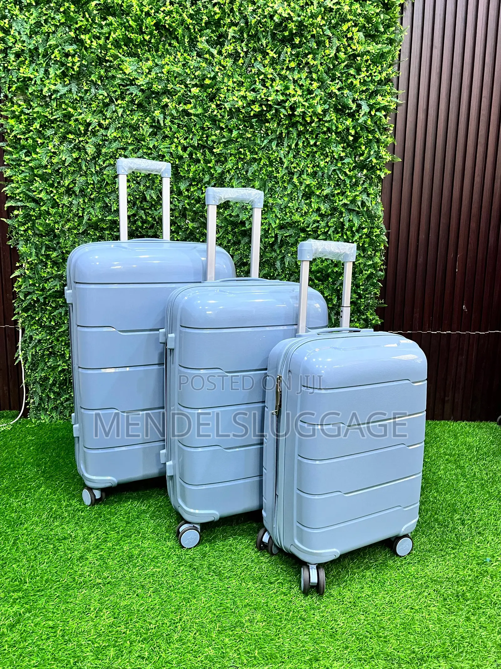 3-Piece Hard Shell Travel Suitcase Set – Light Blue