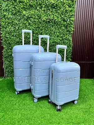 3-Piece Hard Shell Travel Suitcase Set – Light Blue