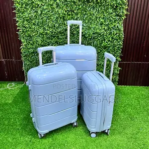 Unbreakable Light Blue Abs Hard Travel Luggage Set
