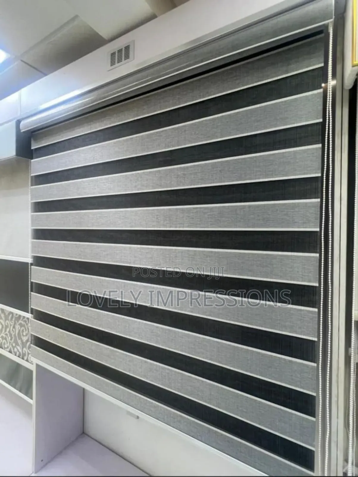 Perfect Grey Day and Night Window Blinds