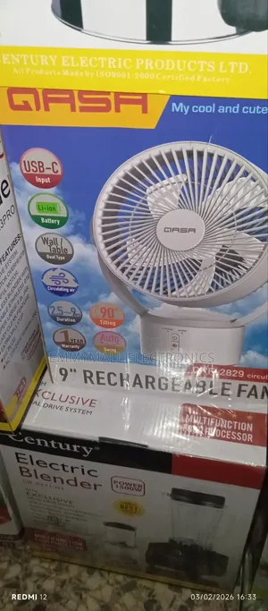 9inches Rechargeable Fan