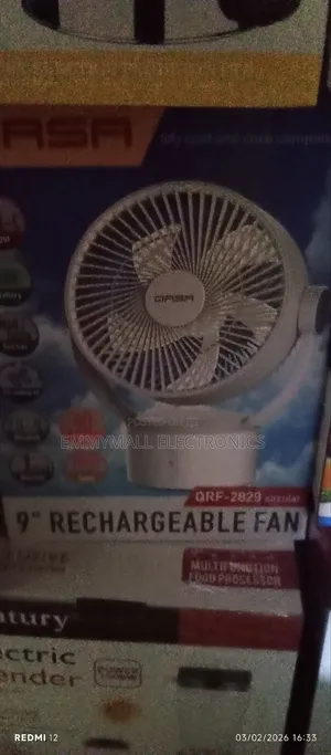 9inches Rechargeable Fan