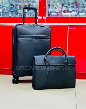 Giorgio Armani Quality Luxury Genuine Leather Travel Luggage/Laptop B
