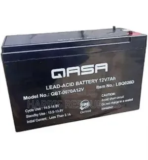 Qasa 12v 7ah Pin Type Fan Replacement Battery
