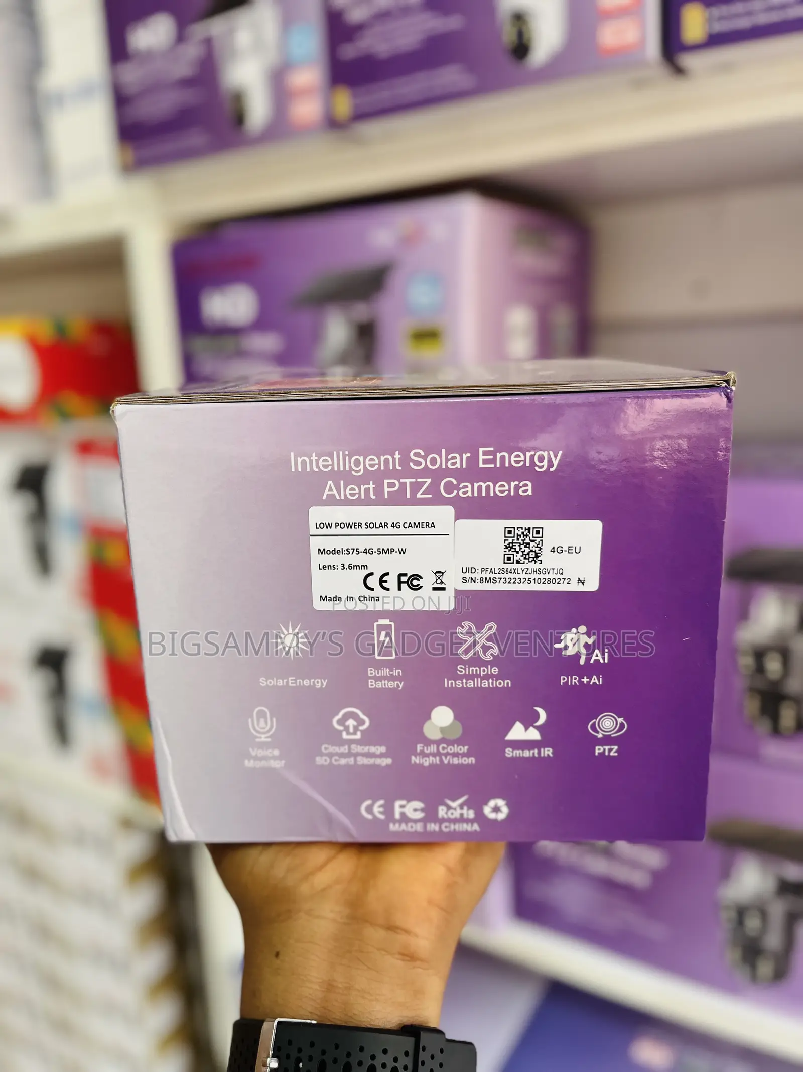 5mp Ubox Solar Powered PTZ Camera