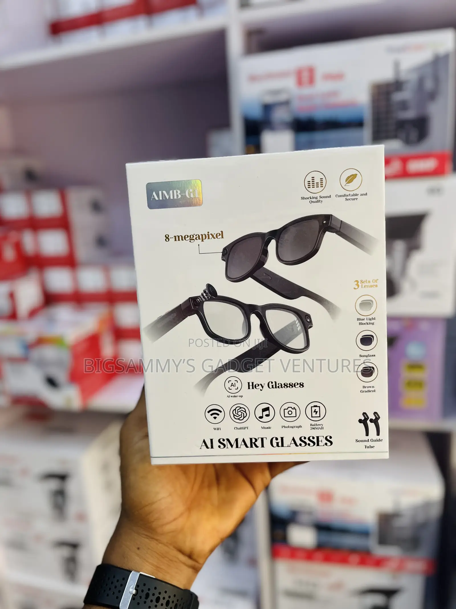 8-Megapixel Ai Smart Spy Camera Glasses