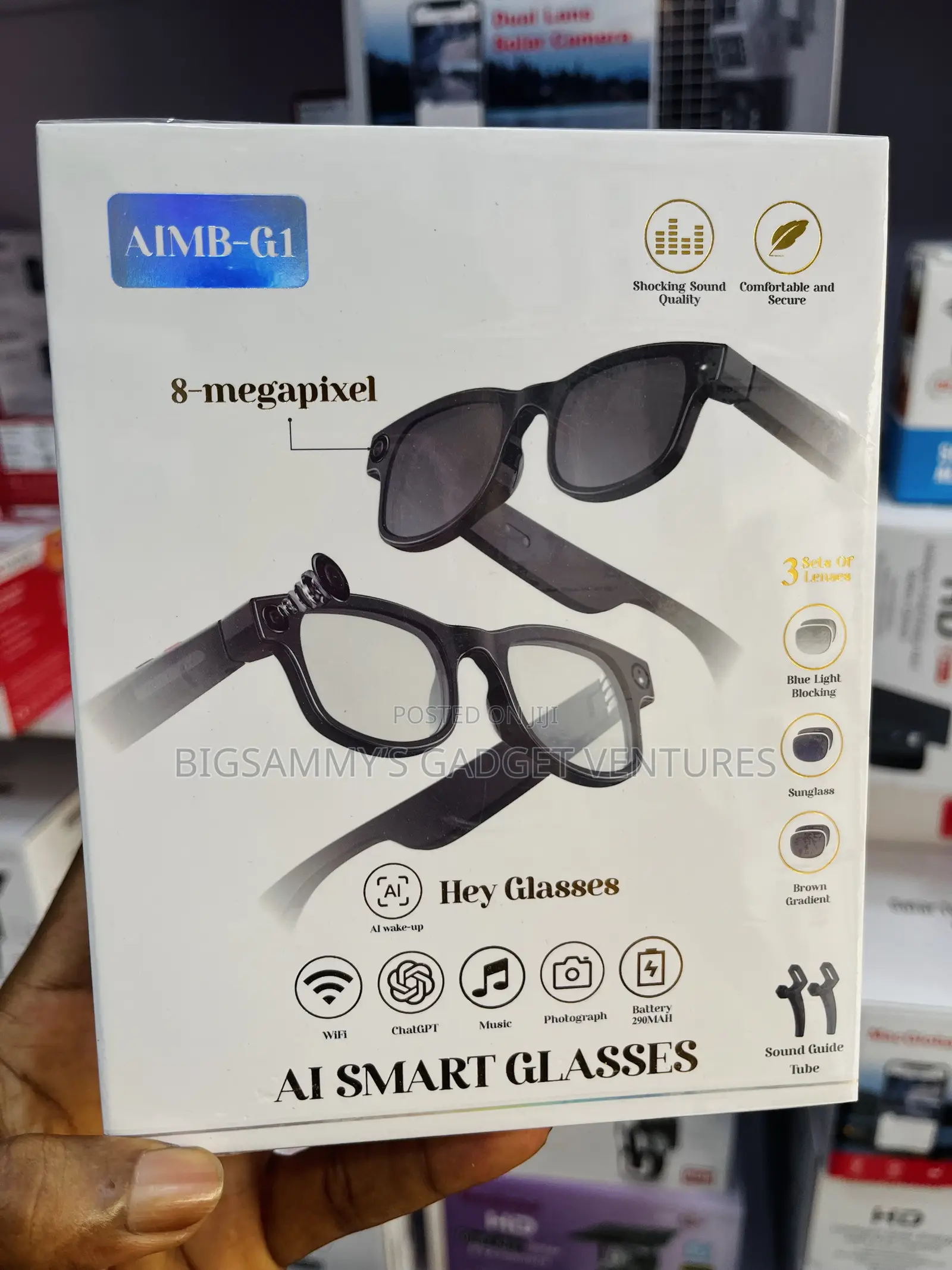 8-Megapixel Ai Smart Spy Camera Glasses