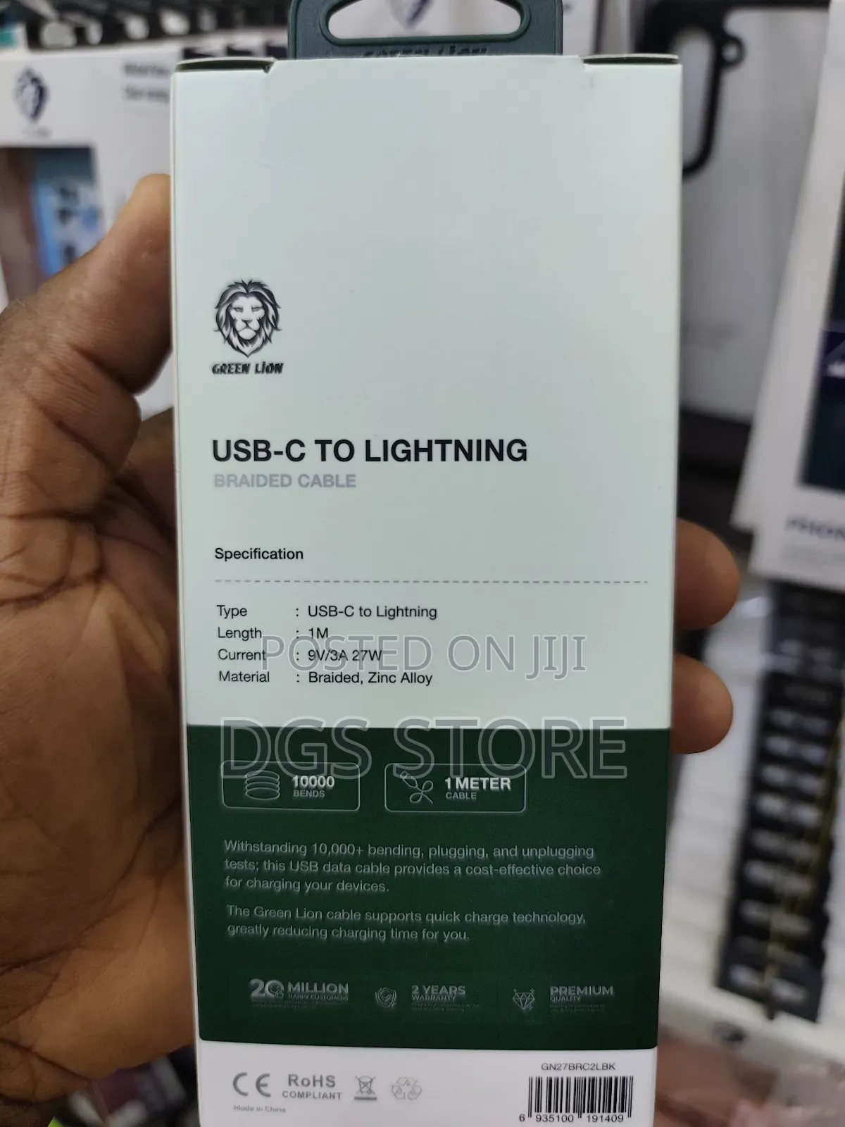 Green Lion 27w Usb C To Lightning Cable