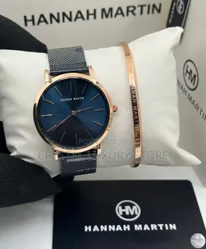 Hannah Martin Quality Men Chain Strap Wristwatch