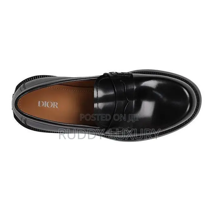 Christian Dior Black Carlo Loafers.