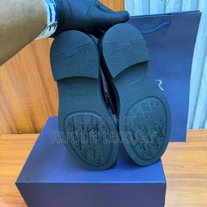 Christian Dior Black Carlo Loafers.