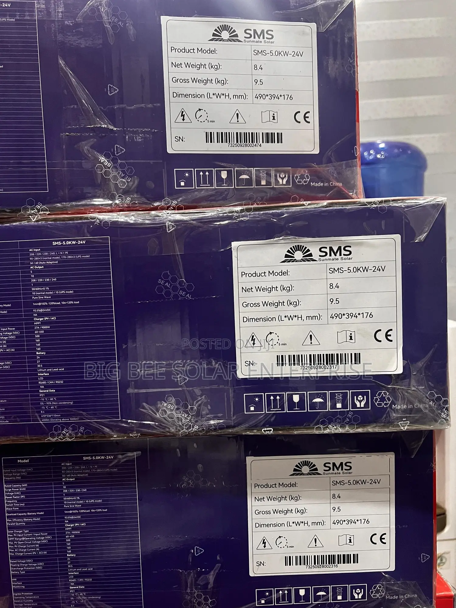 SMS 5kva 24v Hybrid Inverter
