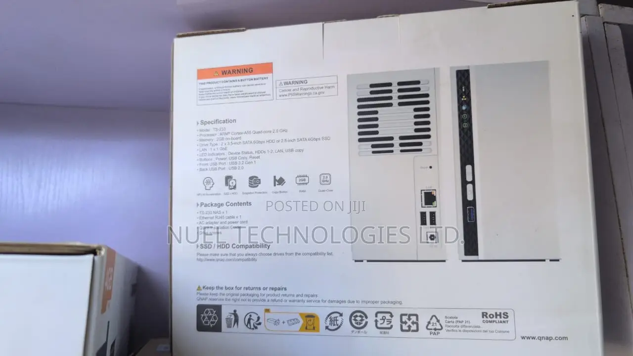 Qnap Ts-233-Us 2 Bay