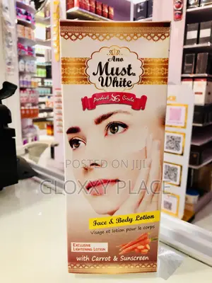 Must White Face and Bpdy Lotion