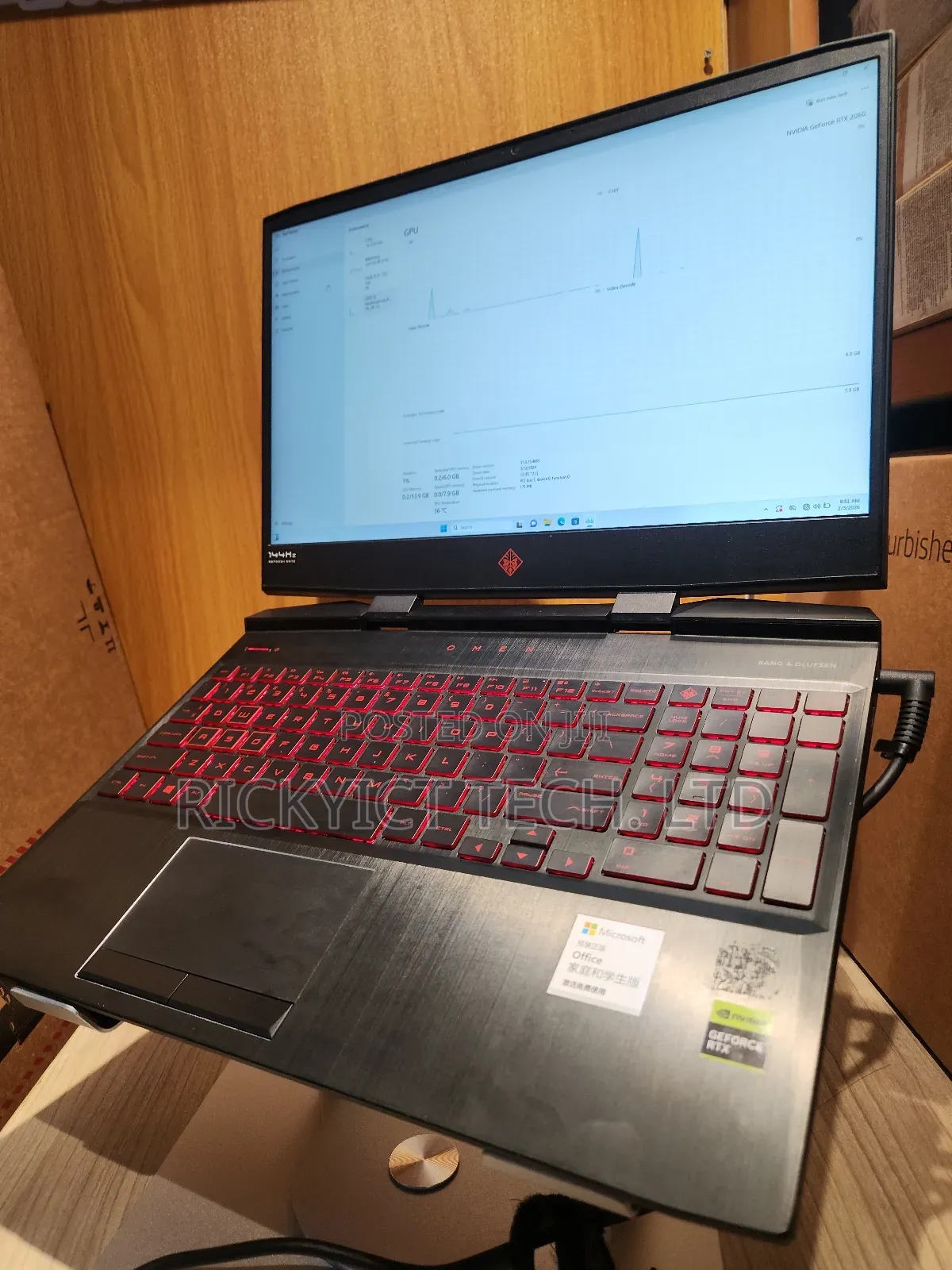 Laptop HP Omen 15 16GB Intel Core I7 SSD 512GB