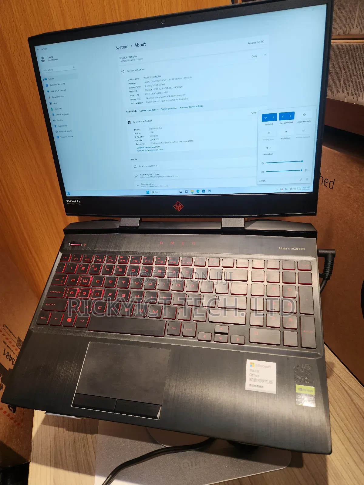 Laptop HP Omen 15 16GB Intel Core I7 SSD 512GB