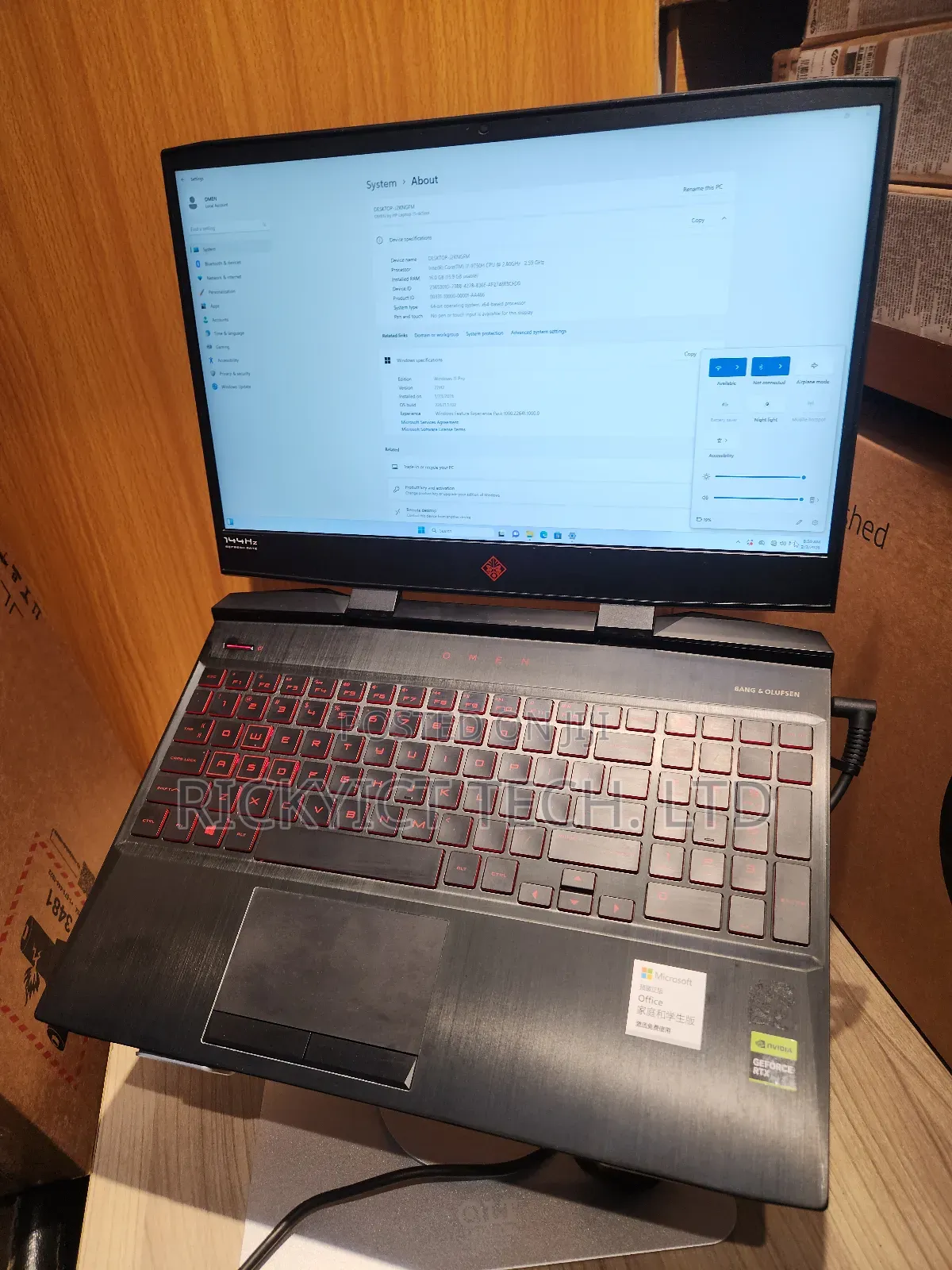Laptop HP Omen 15 16GB Intel Core I7 SSD 512GB