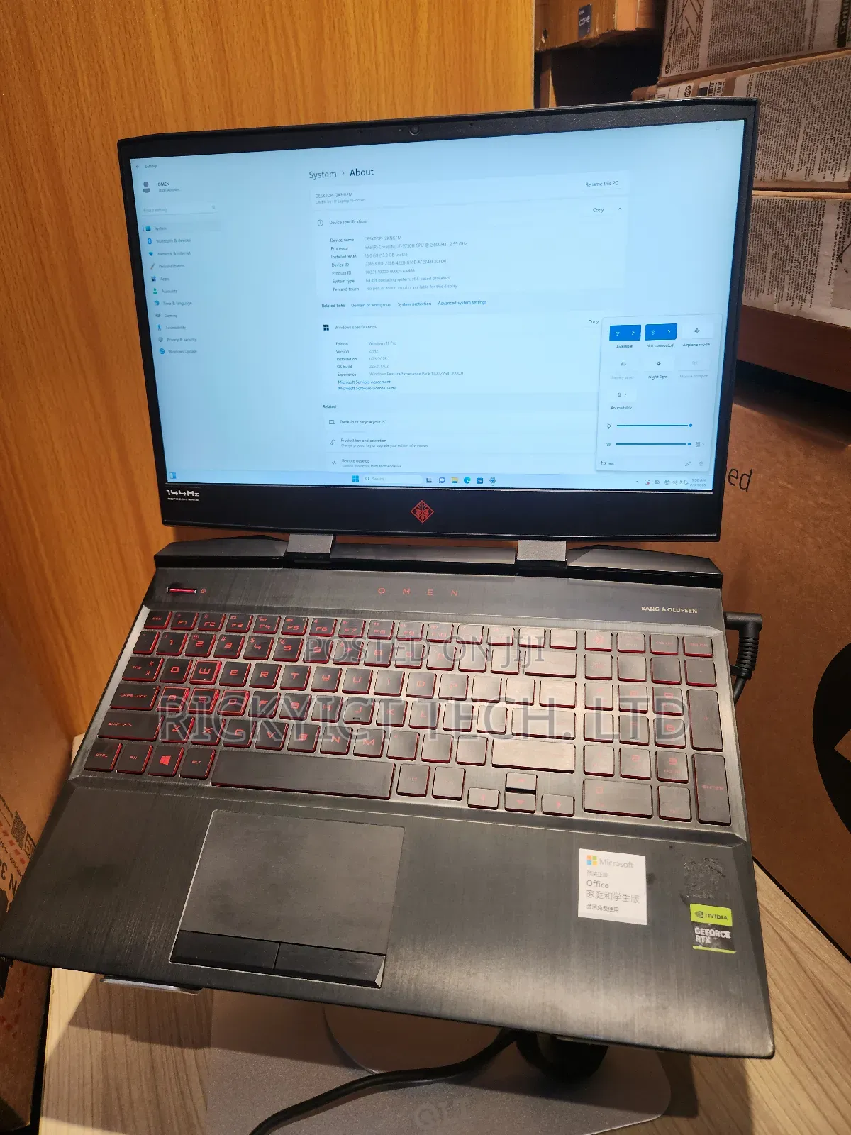 Laptop HP Omen 15 16GB Intel Core I7 SSD 512GB