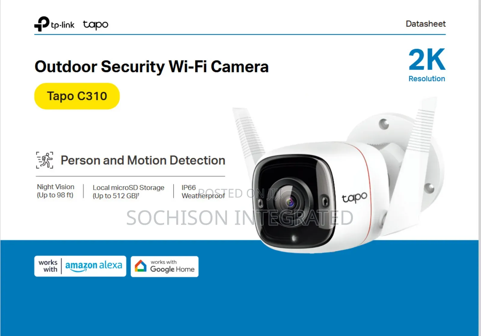 Tp Link Tapo Security Wifi C310 Camera