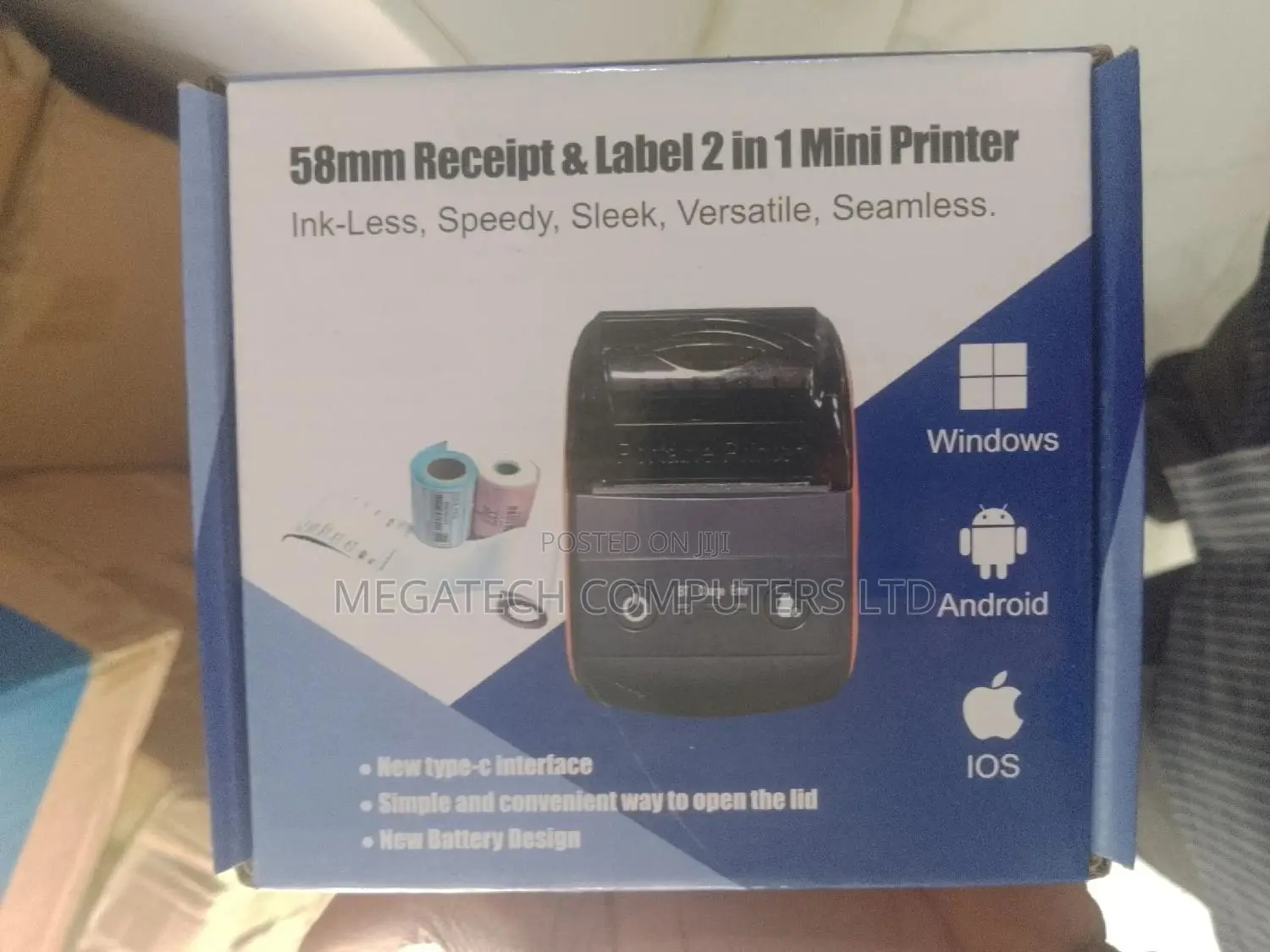 50mm Receipt and Label 2in1 Printer