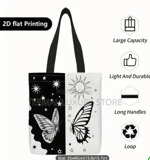 1pc Large Reusable Tote Bag