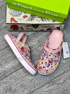 Rose Flower Crocs Band Clean Clog