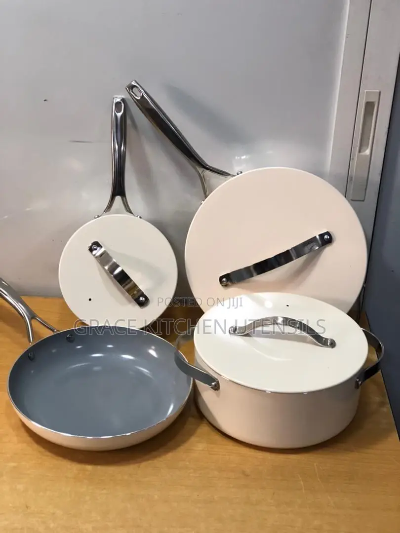 4 PCS Set Ceramic Non- Stick Pot - Cookware Set