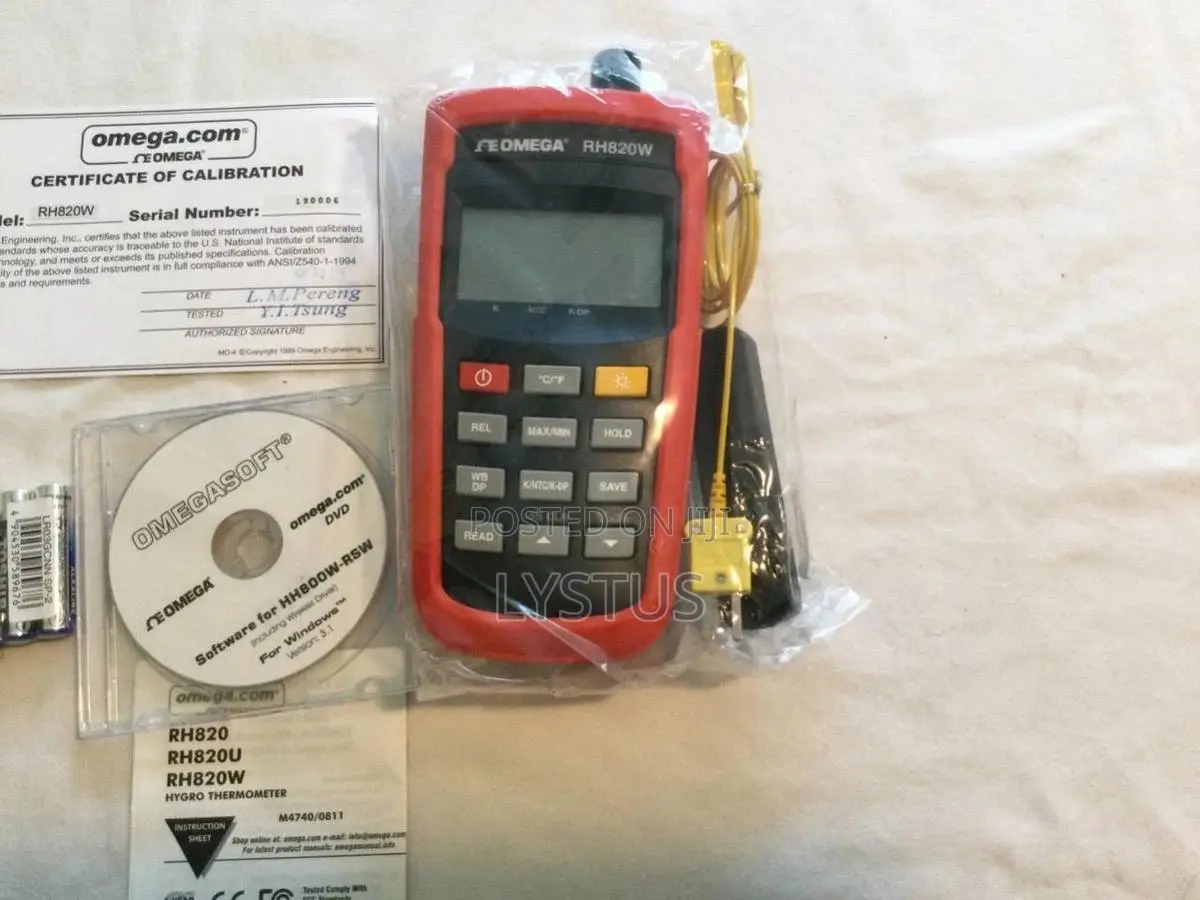 Omega Rh820 Handheld Humidity, Temperature Dew Point Meter