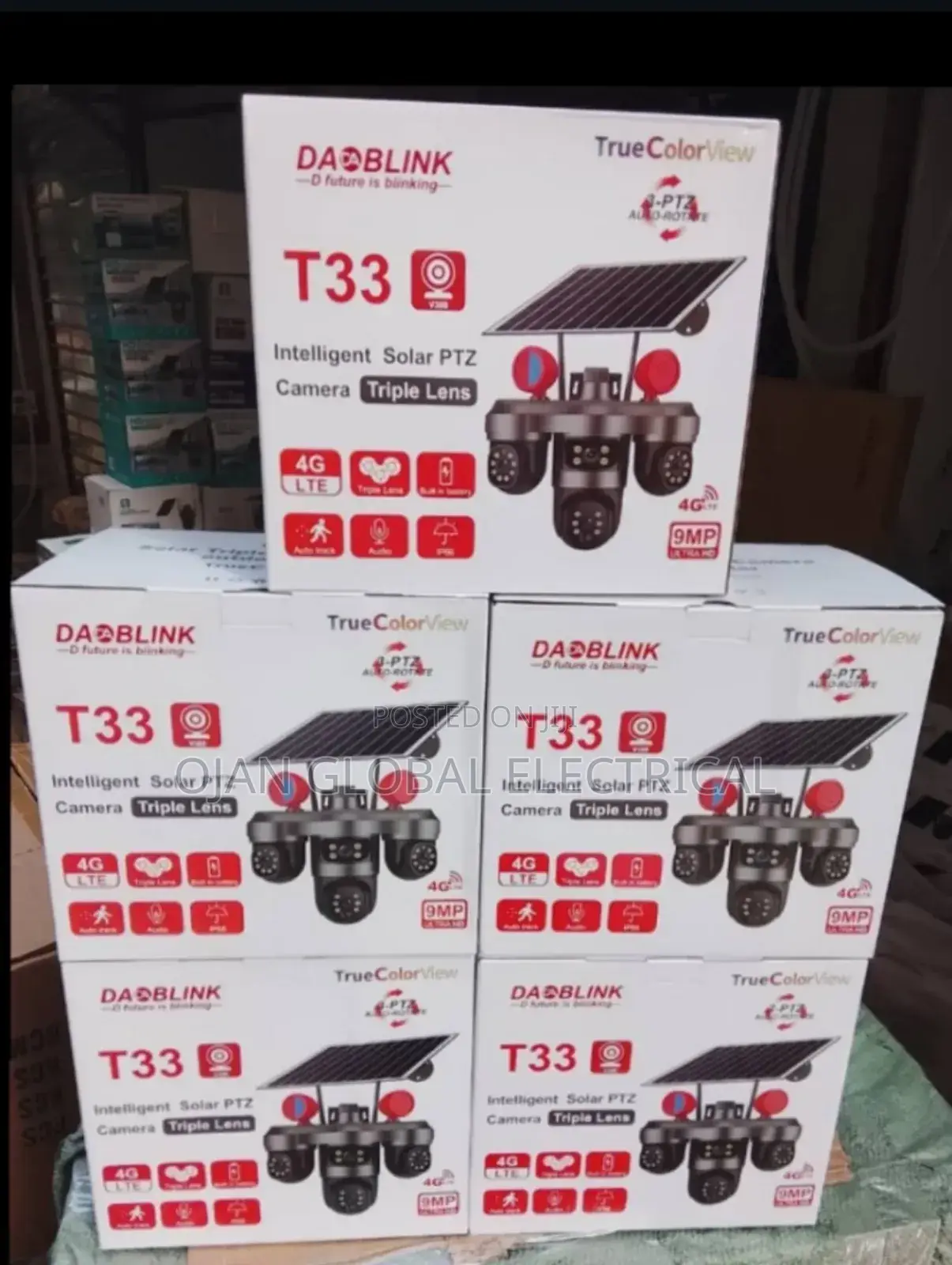 Dablink Solar Camera Triple Lens
