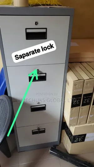Original 4 Drawers Filing Cabinet With Separate Lock