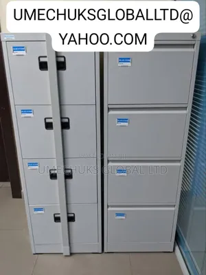 Original 4 Drawers Filing Cabinet With Bar
