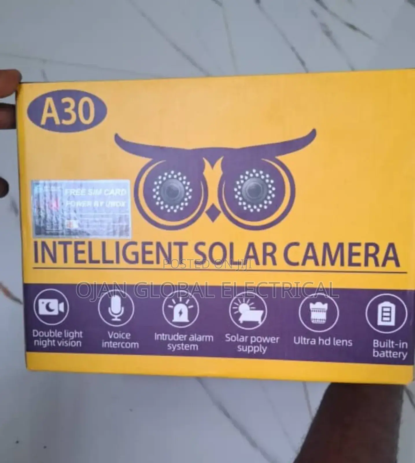 A30 Hd Daul Lens Solar Camera
