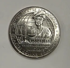 2023 P, Us Quarter Dollar Coin Liberty Design With Eleanor Roosevelt.
