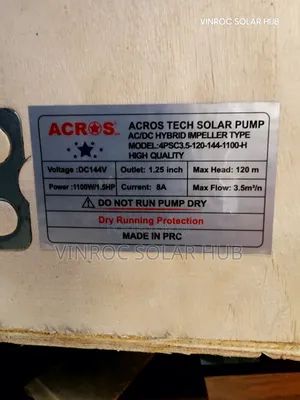 Ac-Dc Submersible Pump