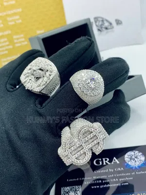 VVS Moissanite Diamond Exclusive Male Buss Ring