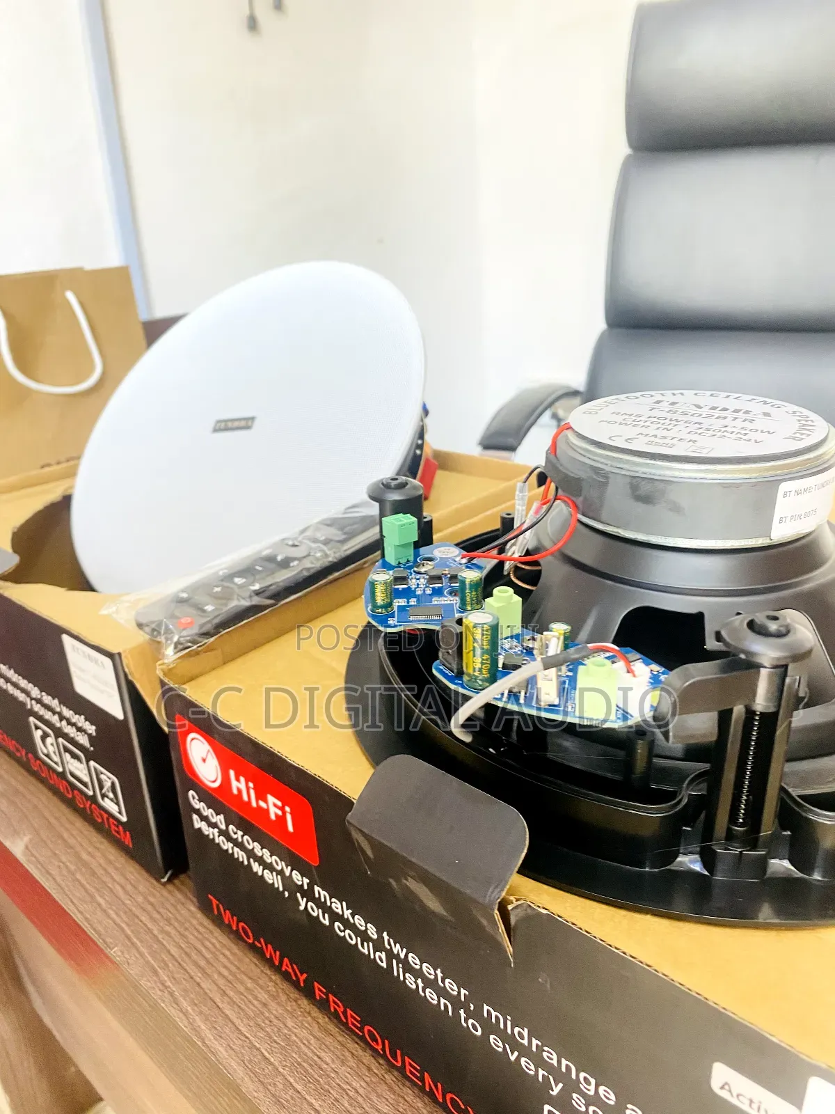 Tundra Bluetooth 2in1 Ceiling Speaker With Remote